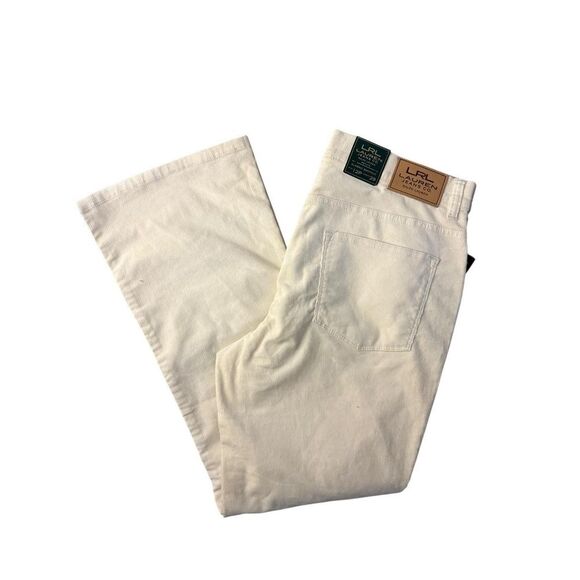 Lauren Jeans Co Ralph Lauren women Pants White FivePocket Classic Denim  12p 29 - Picture 4 of 11